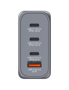 Verbatim GNC-100 Universal Negro, Gris Corriente alterna Carga rápida Interior 2