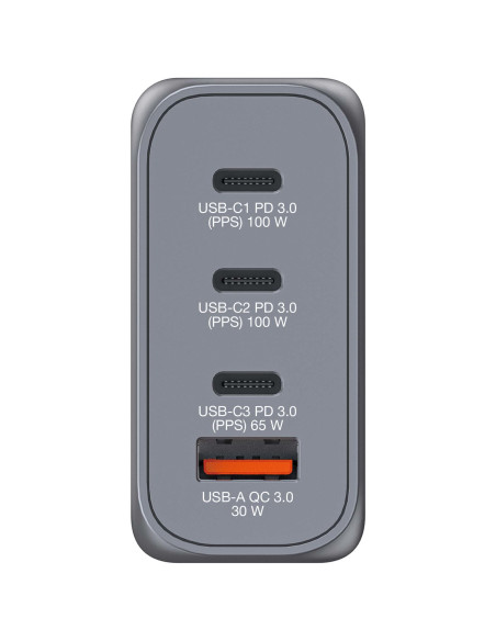 Verbatim GNC-100 Universal Negro, Gris Corriente alterna Carga rápida Interior