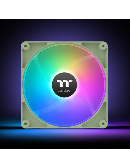 Thermaltake Matcha Green CT120 Carcasa del ordenador Ventilador 12 cm Gris 2 pieza(s)