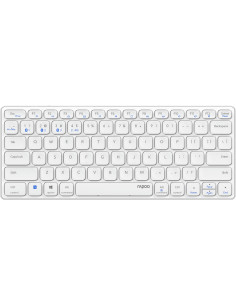 Rapoo E9600M teclado Universal Bluetooth QWERTY Blanco