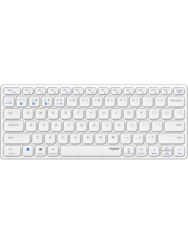 Rapoo E9600M teclado Universal Bluetooth QWERTY Blanco