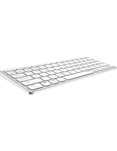 Rapoo E9600M teclado Universal Bluetooth QWERTY Blanco