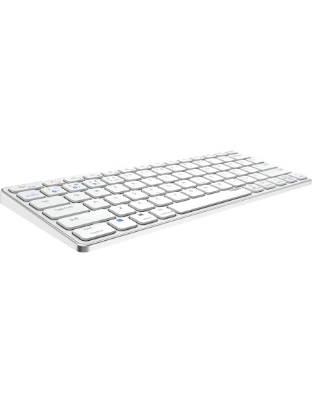 Rapoo E9600M teclado Universal Bluetooth QWERTY Blanco