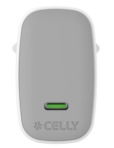 Celly UPTC1USBC65WCTC cargador de dispositivo móvil Smartphone, Tableta Blanco USB Interior 2