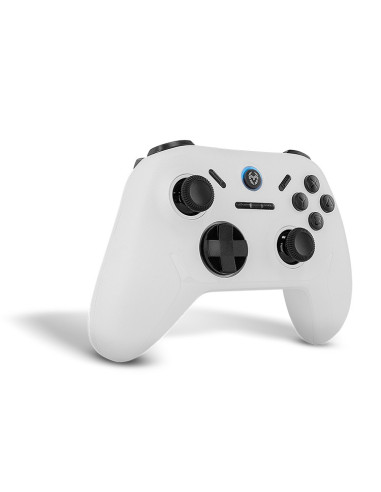 Krom Kadoer Blanco Bluetooth USB Gamepad Analógico Digital Android, Nintendo Switch, Nintendo Switch 2, PC, iOS