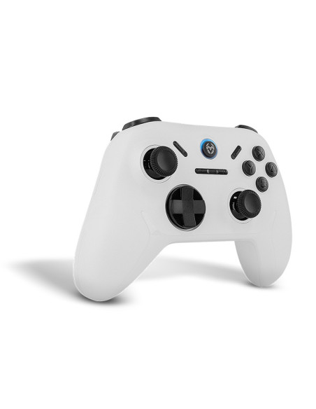 Krom Kadoer Blanco Bluetooth USB Gamepad Analógico Digital Android, Nintendo Switch, Nintendo Switch 2, PC, iOS
