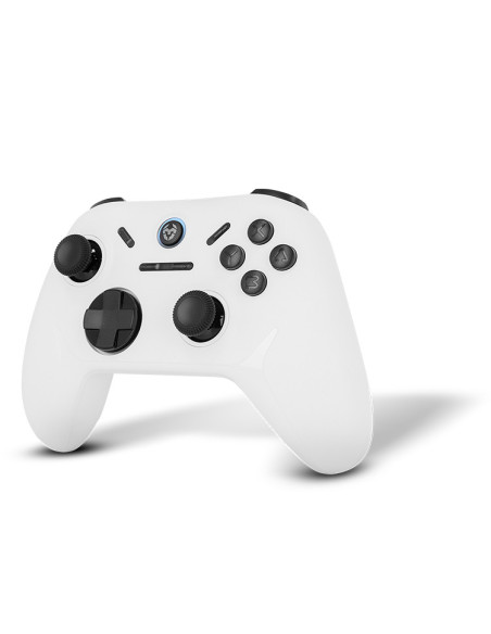 Krom Kadoer Blanco Bluetooth USB Gamepad Analógico Digital Android, Nintendo Switch, Nintendo Switch 2, PC, iOS
