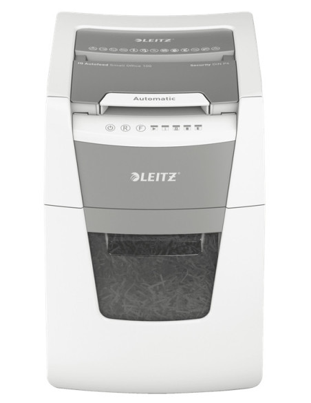 Leitz 80110000 triturador de papel Corte cruzado 55 dB 22 cm Gris, Blanco