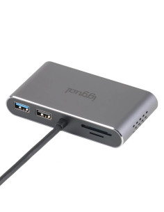 iggual Hub C 8 en 1 2xHDMI 2xUSB 2xSD RJ45 PD100W 2
