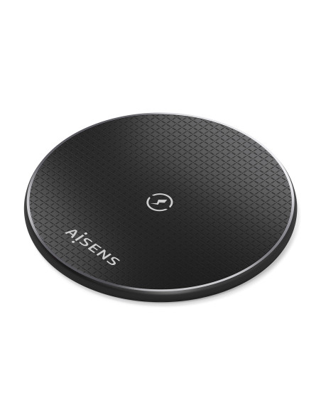 AISENS Cargador Inalambrico USB-C 15W Para Movil, Negro