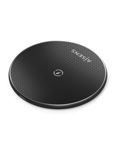 AISENS Cargador Inalambrico USB-C 15W Para Movil, Negro