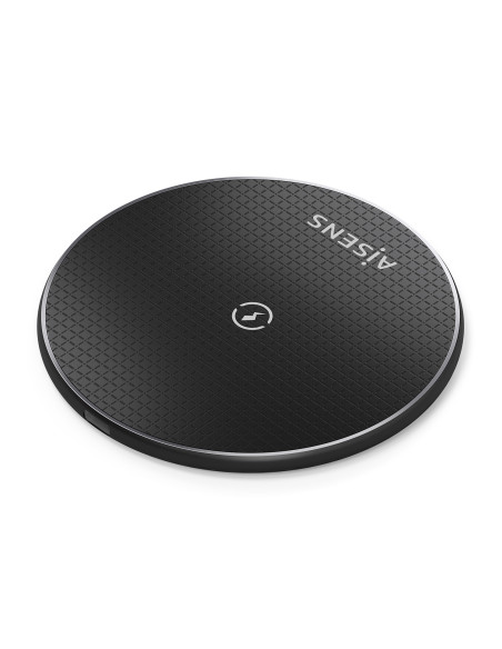 AISENS Cargador Inalambrico USB-C 15W Para Movil, Negro