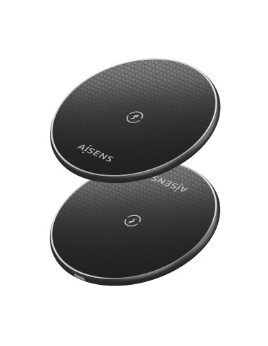 AISENS Cargador Inalambrico USB-C 15W Para Movil, Negro