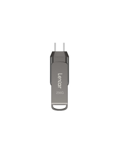 Lexar JumpDrive LJDD400256G-BNQNG unidad flash USB 256 GB USB Tipo C 3.2 Gen 1 (3.1 Gen 1) Gris