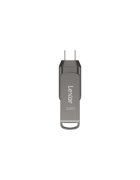 Lexar JumpDrive LJDD400256G-BNQNG unidad flash USB 256 GB USB Tipo C 3.2 Gen 1 (3.1 Gen 1) Gris