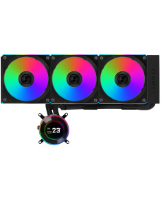 Lian Li GA II Hydroshift II LCD-C 360CL Procesador Sistema de refrigeración líquida todo en uno 12 cm Negro 1 pieza(s)