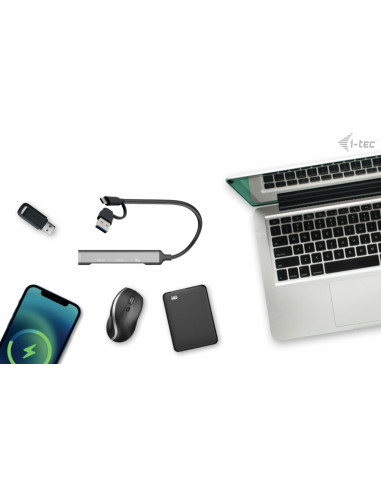 i-tec USB-C USB-A Metal HUB 1x USB 3.0 + 3x USB 2.0