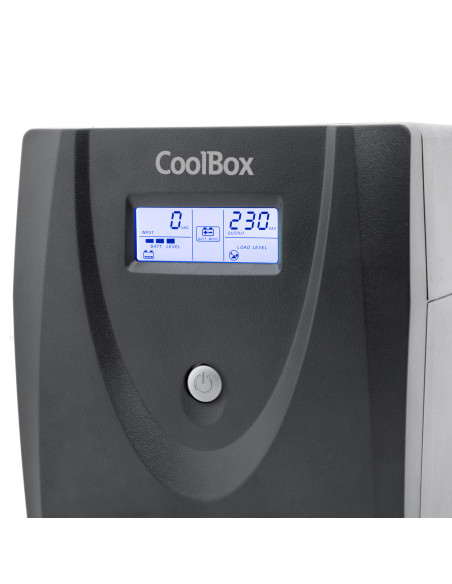 CoolBox SAI GUARDIAN3 LCD 800VA 480W 2 SCHUKOS + SOFTWARE