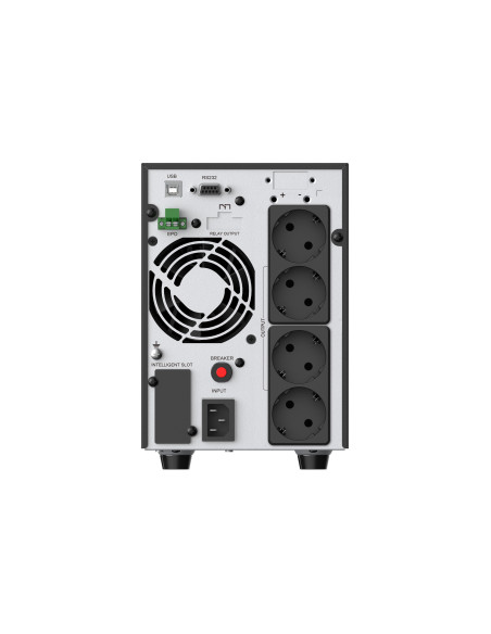 Conceptronic ZEUS52ES2K sistema de alimentación ininterrumpida (UPS) Doble conversión (en línea) 2 kVA 1800 W 4 salidas AC