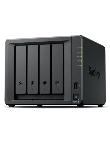 Synology DiskStation DS925+ servidor de almacenamiento NAS Ryzen Embedded V1500B 4 GB DDR4 0 TB Negro