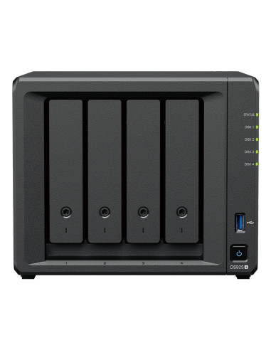 Synology DiskStation DS925+ servidor de almacenamiento NAS Ryzen Embedded V1500B 4 GB DDR4 0 TB Negro
