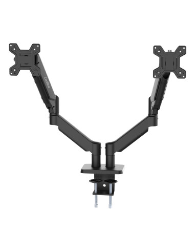 CoolBox Soporte de brazos neumáticos para dos monitores M02D