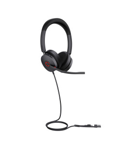 Yealink UH48 Dual Teams USB-C A Auriculares Alámbrico Diadema Llamadas Música USB Type-C   USB Type-A Negro