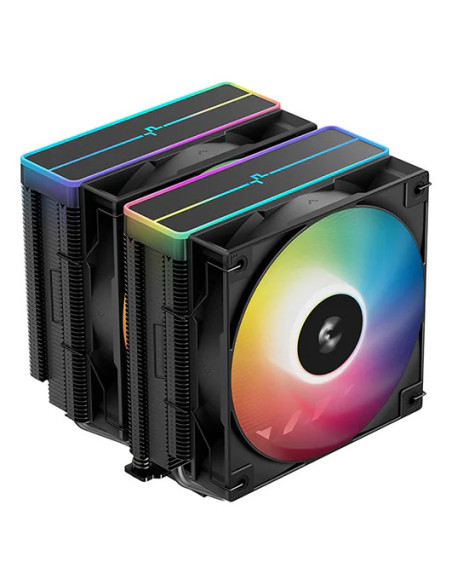 DeepCool AG620 BK ARGB V2 Conjunto de chips, Placa base Refrigerador de aire 12 cm Negro 1 pieza(s)