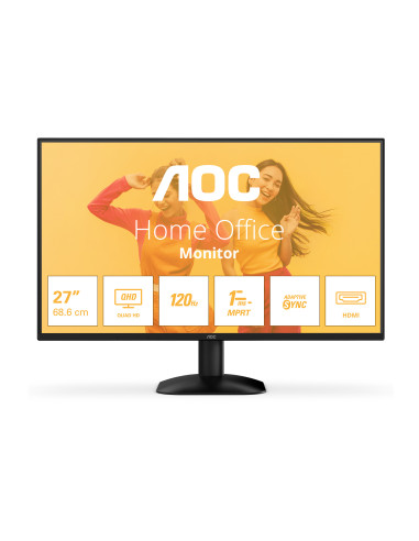 AOC B3 Q27B35S3 pantalla para PC 68,6 cm (27") 2560 x 1440 Pixeles Quad HD LED Negro
