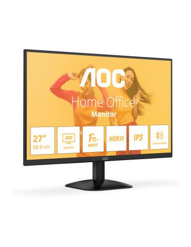 AOC B3 Q27B35E pantalla para PC 68,6 cm (27") 2560 x 1440 Pixeles Quad HD LED Negro
