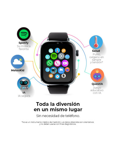 SaveFamily SaveWatch Plus 2 4,7 cm (1.85") AMOLED Digital 410 x 502 Pixeles Pantalla táctil 4G Blanco Wifi GPS (satélite)