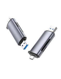 Ugreen 50706 lector de tarjeta USB Micro-USB Plata
