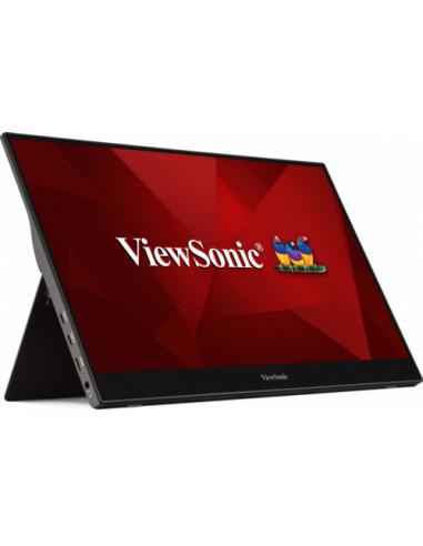 Viewsonic TD1655 pantalla para PC 39,6 cm (15.6") 1920 x 1080 Pixeles Full HD LED Pantalla táctil Multi-usuario Negro, Plata