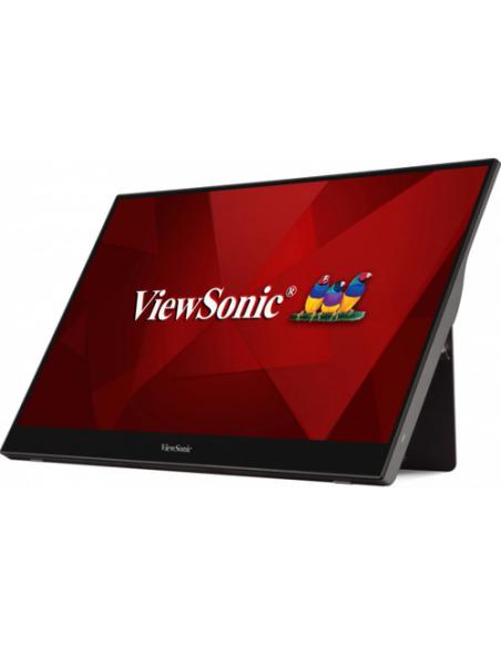 Viewsonic TD1655 pantalla para PC 39,6 cm (15.6") 1920 x 1080 Pixeles Full HD LED Pantalla táctil Multi-usuario Negro, Plata