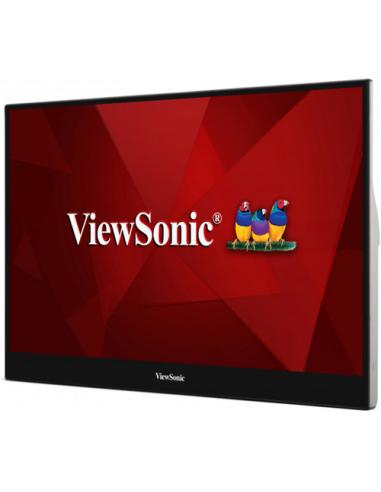 Viewsonic TD1655 pantalla para PC 39,6 cm (15.6") 1920 x 1080 Pixeles Full HD LED Pantalla táctil Multi-usuario Negro, Plata