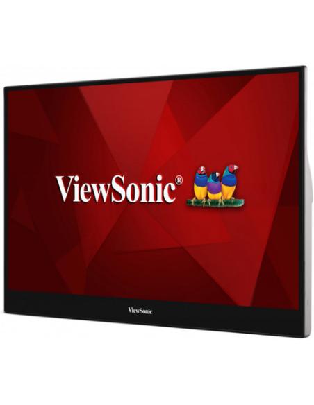 Viewsonic TD1655 pantalla para PC 39,6 cm (15.6") 1920 x 1080 Pixeles Full HD LED Pantalla táctil Multi-usuario Negro, Plata