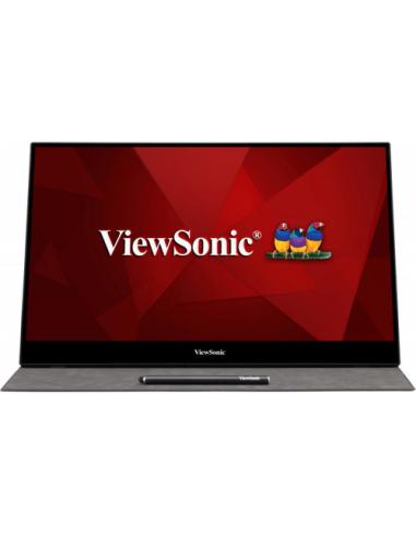 Viewsonic TD1655 pantalla para PC 39,6 cm (15.6") 1920 x 1080 Pixeles Full HD LED Pantalla táctil Multi-usuario Negro, Plata