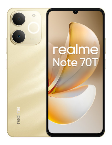 realme Note 70T 17,1 cm (6.74") SIM doble Android 15 4G USB Tipo C 4 GB 256 GB 6000 mAh Oro