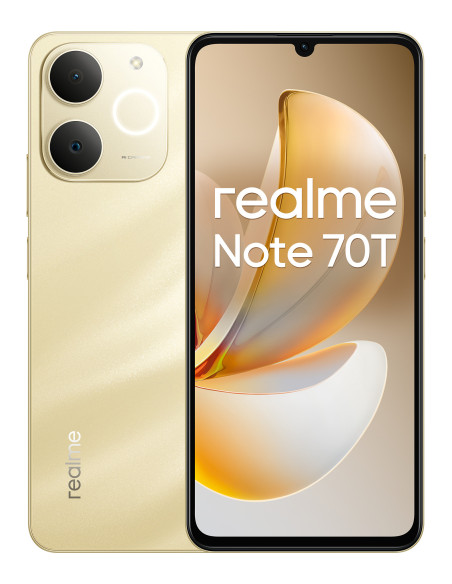 realme Note 70T 17,1 cm (6.74") SIM doble Android 15 4G USB Tipo C 4 GB 256 GB 6000 mAh Oro