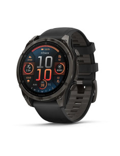 Garmin fenix 8 3,56 cm (1.4") AMOLED 47 mm Digital 454 x 454 Pixeles Pantalla táctil Negro Wifi GPS (satélite)