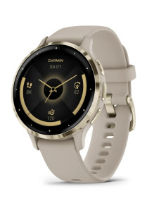 Garmin Venu 3S 3,05 cm (1.2") AMOLED 41 mm Digital 390 x 390 Pixeles Pantalla táctil Oro, Gris Wifi GPS (satélite)