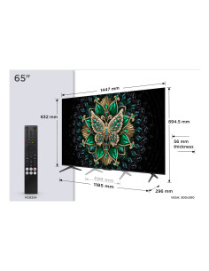 TCL C6K 65C6K Televisor 165,1 cm (65") 4K Ultra HD Smart TV Wifi Metálico