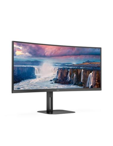 AOC V5 CU34V5C/BK pantalla para PC 86,4 cm (34") 3440 x 1440 Pixeles Wide Quad HD LED Negro