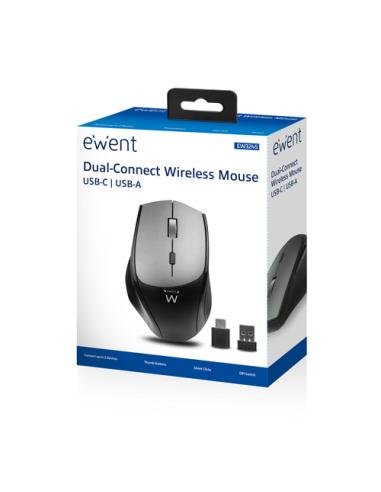 Ewent EW3245 ratón Oficina mano derecha RF inalámbrico Óptico 2400 DPI