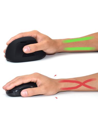 Ewent Ratón inalámbrico y ergonómico