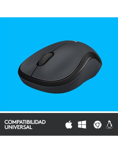 Logitech M220 Silent ratón Oficina Ambidextro RF inalámbrico Óptico 1000 DPI
