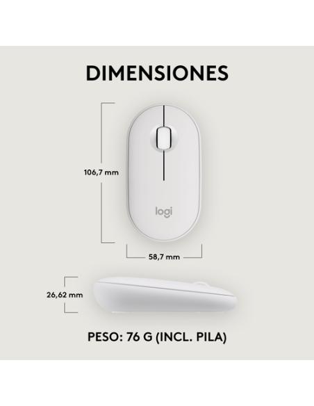 Logitech 910-007013 ratón Viajes Ambidextro RF Wireless + Bluetooth Óptico 4000 DPI