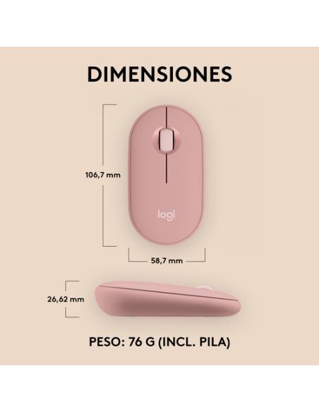 Logitech 910-007014 ratón Viajes Ambidextro RF Wireless + Bluetooth Óptico 4000 DPI