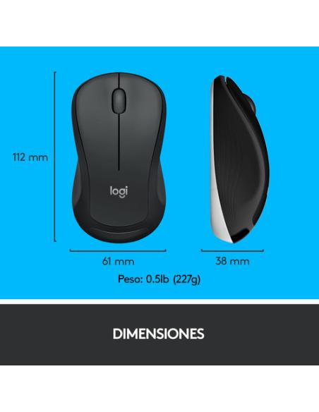 Logitech 920-008680 teclado Ratón incluido Universal RF inalámbrico QWERTY Español Negro, Blanco