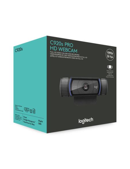 Logitech 960-001252 cámara web 1920 x 1080 Pixeles USB Negro